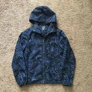 J.Crew Tropical Print Hooded Spring Jacket